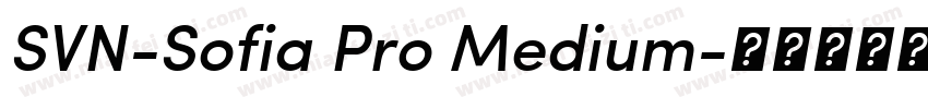SVN-Sofia Pro Medium字体转换